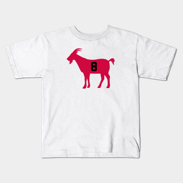 CHI GOAT - 8 - White Kids T-Shirt by KFig21